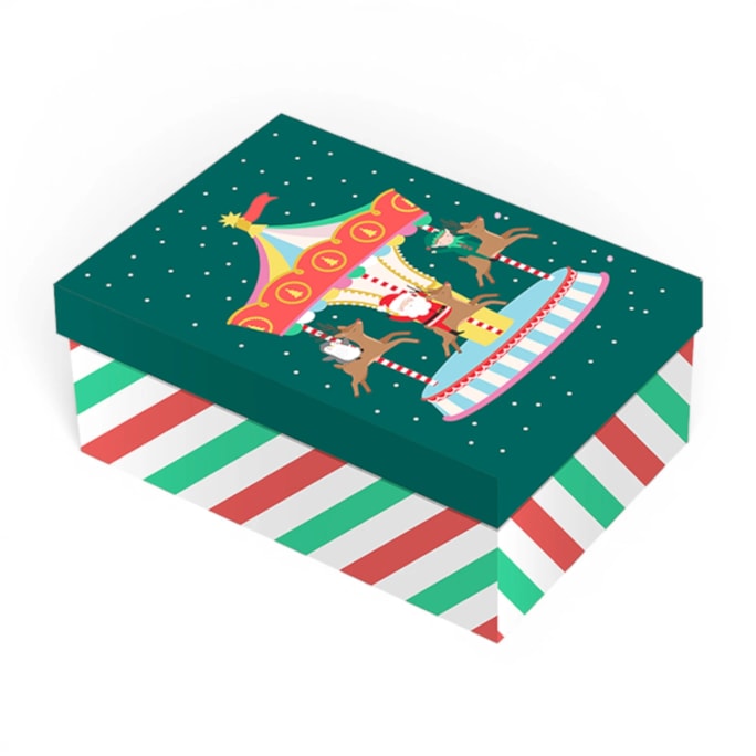 Wholesale Christmas Rectangle Gift Box 22cm x 14cm | Wholesale Direct