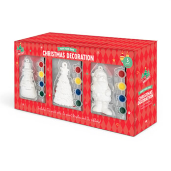 Wholesale Paint Your Own Christmas Character Decorations 3pk | Wholesale Direct
