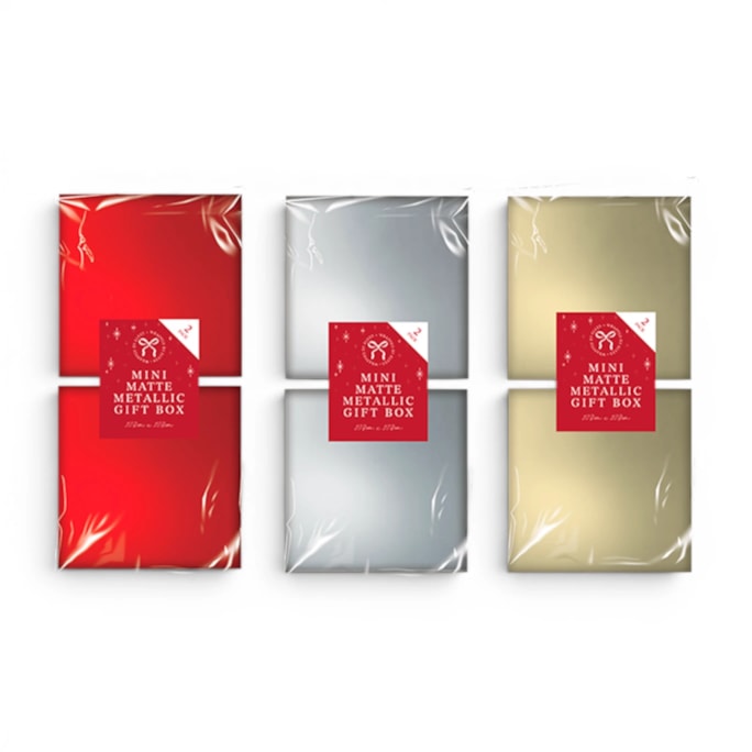 Wholesale Mini Matte Metallic Gift Box 2pk 10.8cm x 10.8cm | Wholesale Direct Wholesale Mini Matte Metallic Gift Box 2pk 10.8cm x 10.8cm | Wholesale Direct
