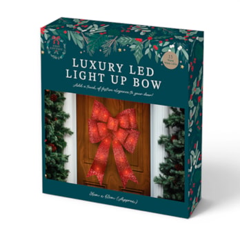 Wholesale Red Luxury LED Light Up Christmas Bow | Wholesale Direct Wholesale Red Luxury LED Light Up Christmas Bow | Wholesale Direct