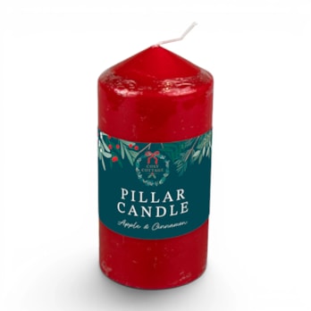 Wholesale Apple & Cinnamon Pillar Candle 420g | Wholesale Direct
