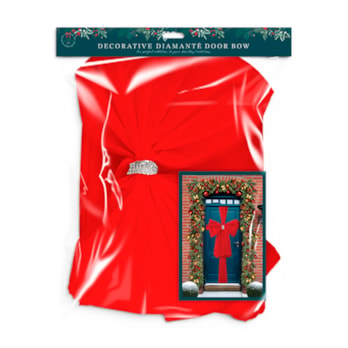 Wholesale Red Diamante Buckle Door Bow | Wholesale Direct