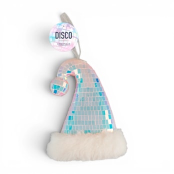 Wholesale Hanging Iridescent Disco Santa Hat 15cm | Wholesale Direct Wholesale Hanging Iridescent Disco Santa Hat 15cm | Wholesale Direct