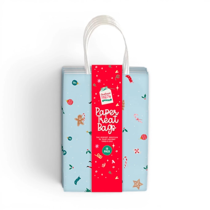 Wholesale Christmas Kids Printed Paper Treat Bags 10pk | Wholesale Direct
