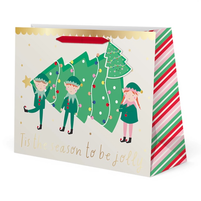 Wholesale Large Shopper Christmas Gift Bag - Assortment 3 | Wholesale Direct