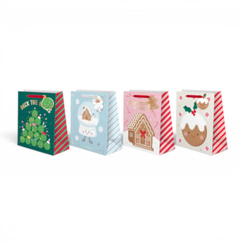 Wholesale Medium Christmas Gift Bag - Assortment 3 | Wholesale Direct