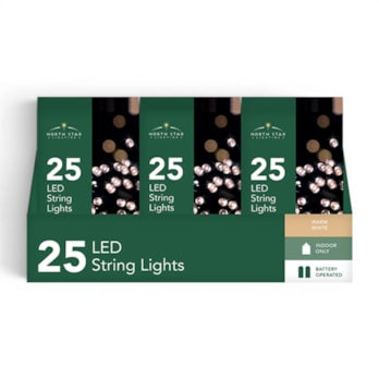 Wholesale 25 Battery Operated Warm White String Lights 2.7m CDU | Wholesale Direct