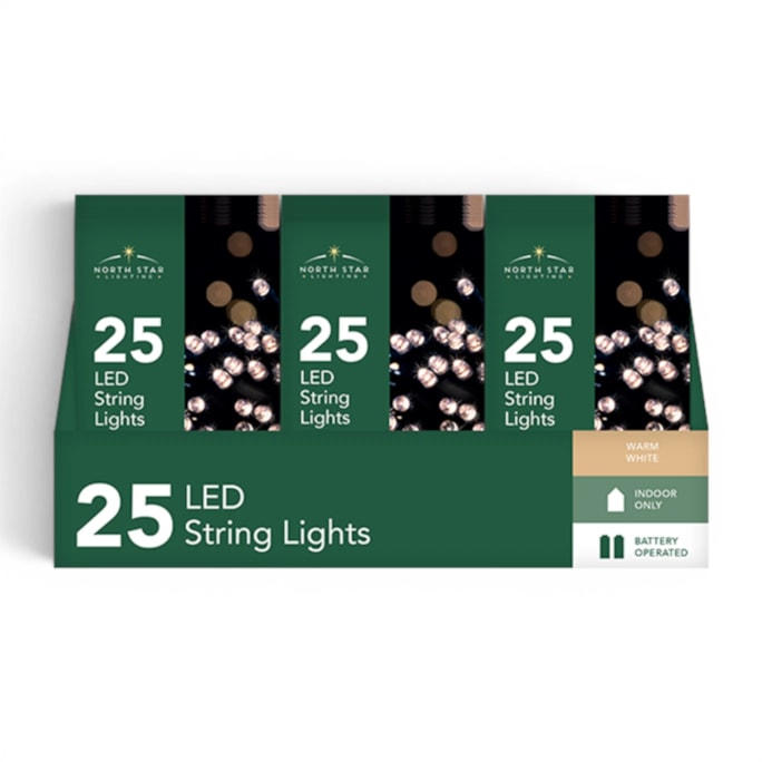 Wholesale 25 Battery Operated Warm White String Lights 2.7m CDU | Wholesale Direct Wholesale 25 Battery Operated Warm White String Lights 2.7m CDU | Wholesale Direct