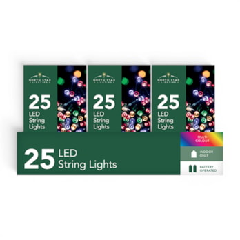 Wholesale 25 Battery Operated Multi-Coloured String Lights 2.7m CDU | Wholesale Direct Wholesale 25 Battery Operated Multi-Coloured String Lights 2.7m CDU | Wholesale Direct