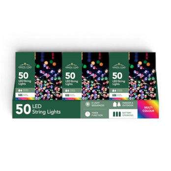Wholesale 50 Battery Operated Multi-Coloured String Lights 5.9m CDU | Wholesale Direct Wholesale 50 Battery Operated Multi-Coloured String Lights 5.9m CDU | Wholesale Direct