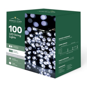 Wholesale 100 Battery Operated Bright White String Lights 10.9m CDU | Wholesale Direct Wholesale 100 Battery Operated Bright White String Lights 10.9m CDU | Wholesale Direct