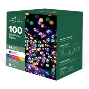 Wholesale 100 Battery Operated Multi-Coloured String Lights 10.9m CDU | Wholesale Direct Wholesale 100 Battery Operated Multi-Coloured String Lights 10.9m CDU | Wholesale Direct