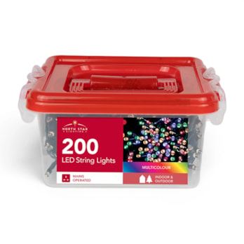 Wholesale 200 LED Mains Operated Multi-Coloured String Lights with Storage Box | Wholesale Direct Wholesale 200 LED Mains Operated Multi-Coloured String Lights with Storage Box | Wholesale Direct