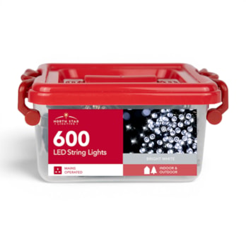 Wholesale 600 LED Mains Operated Bright White String Lights with Storage Box | Wholesale Direct