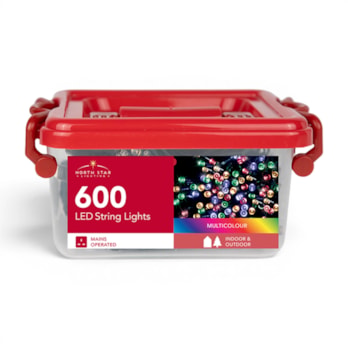 Wholesale 600 LED Mains Operated Multi-Coloured String Lights with Storage Box | Wholesale Direct