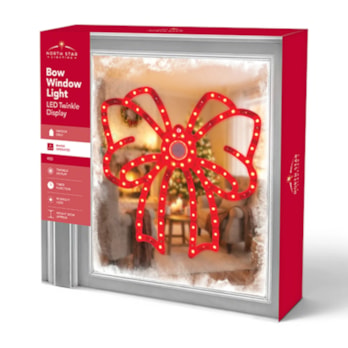 Wholesale LED Mains Operated Twinkle Bow Window Light 30cm | Wholesale Direct Wholesale LED Mains Operated Twinkle Bow Window Light 30cm | Wholesale Direct