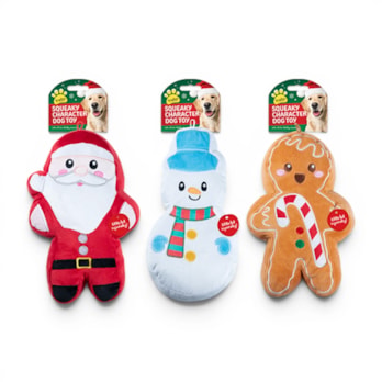 Wholesale Christmas Plush Characters Squeaky Dog Toy | Wholesale Direct