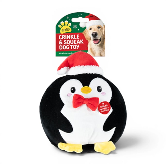 Wholesale Christmas Squishy Crinkley & Squeaky Dog Toy | Wholesale Direct