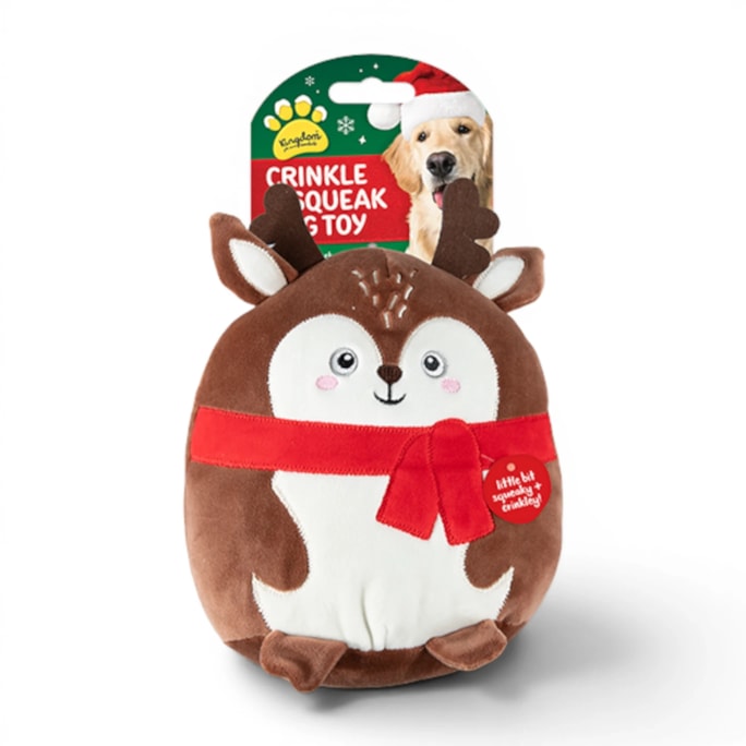 Wholesale Christmas Squishy Crinkley & Squeaky Dog Toy | Wholesale Direct