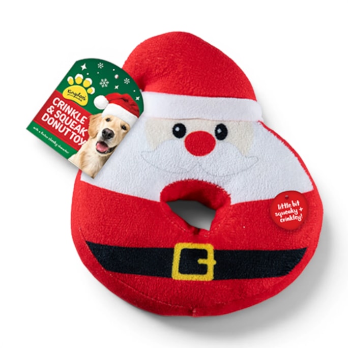 Wholesale Christmas Crinkley & Squeaky Donut Characters Toy CDU | Wholesale Direct