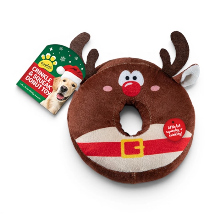 Wholesale Christmas Crinkley & Squeaky Donut Characters Toy CDU | Wholesale Direct