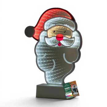 Wholesale LED Battery Operated Infinity Santa Light 28cm | Wholesale Direct