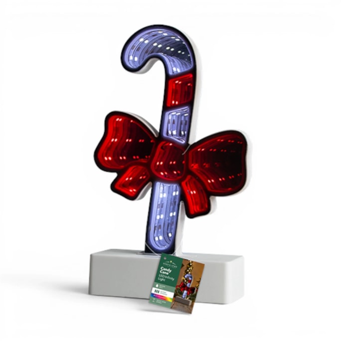 Wholesale LED Battery Operated Infinity Candy Cane Light 26.5cm | Wholesale Direct