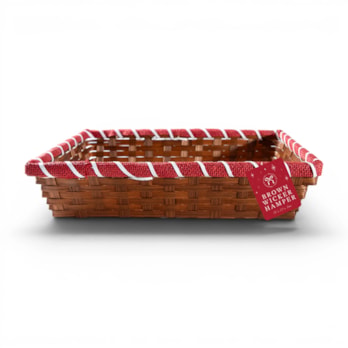 Wholesale Brown Wicker Hamper 36 x 23 x 8cm | Wholesale Direct