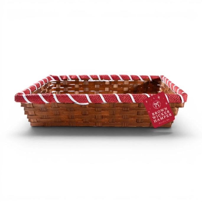 Wholesale Brown Wicker Hamper 36 x 23 x 8cm | Wholesale Direct