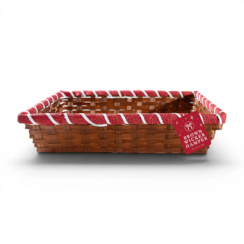 Wholesale Brown Wicker Hamper 36 x 23 x 8cm | Wholesale Direct