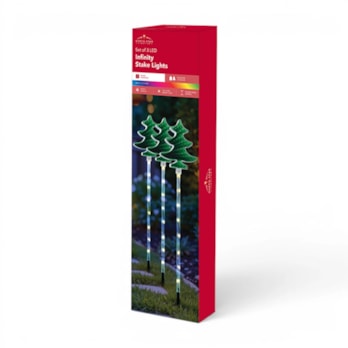 Wholesale LED Mains Operated Tree Infinity Stake Light 3pk CDU | Wholesale Direct