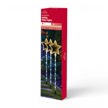 Wholesale LED Mains Operated Star Infinity Stake Light 3pk CDU | Wholesale Direct