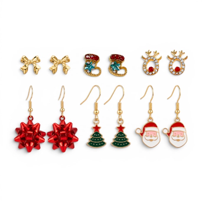 Wholesale Christmas Earrings 6pk | Wholesale Direct Wholesale Christmas Earrings 6pk | Wholesale Direct