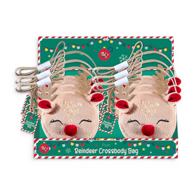Wholesale Reindeer Plush Crossbody Bag CDU | Wholesale Direct