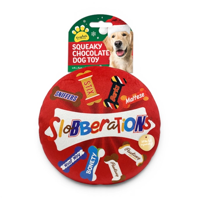 Wholesale Christmas Chocolate Box Squeaky Dog Toy | Wholesale Direct