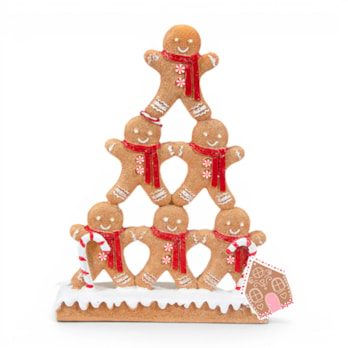 Wholesale Gingerbread Stacked Decoration | Wholesale Direct