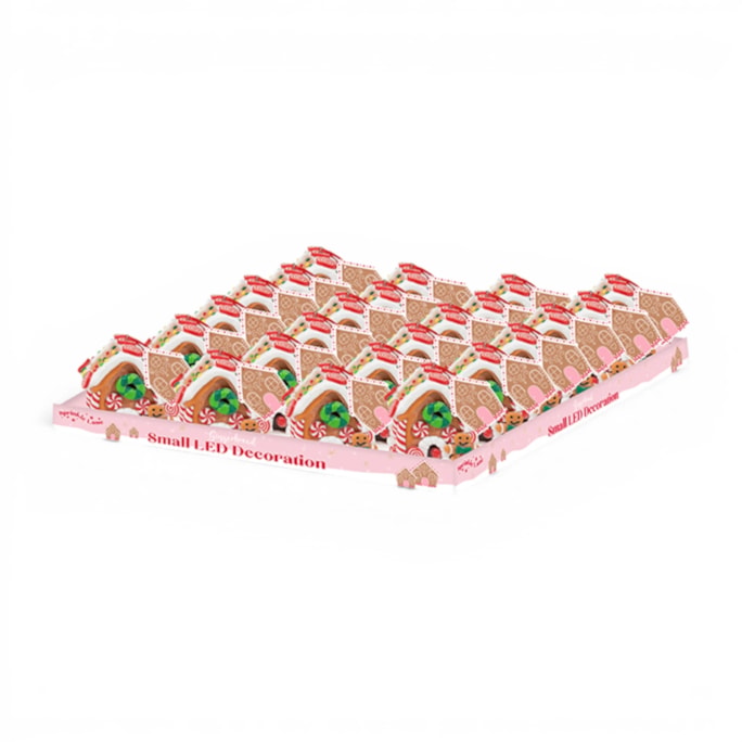 Wholesale Gingerbread Small LED Decoration CDU | Wholesale Direct