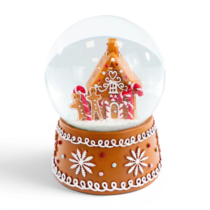 Wholesale Gingerbread Christmas Snow Globe 13cm CDU | Wholesale Direct