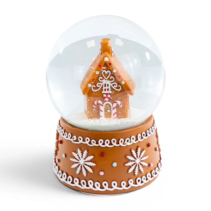 Wholesale Gingerbread Christmas Snow Globe 13cm CDU | Wholesale Direct