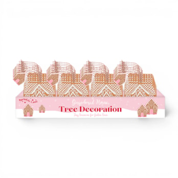 Wholesale Gingerbread House Tree Decoration CDU | Wholesale Direct Wholesale Gingerbread House Tree Decoration CDU | Wholesale Direct