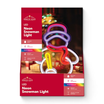 Wholesale LED Snowman Neon Light 24.5cm CDU | Wholesale Direct Wholesale LED Snowman Neon Light 24.5cm CDU | Wholesale Direct