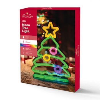 Wholesale LED Christmas Tree Neon Light 24cm CDU | Wholesale Direct