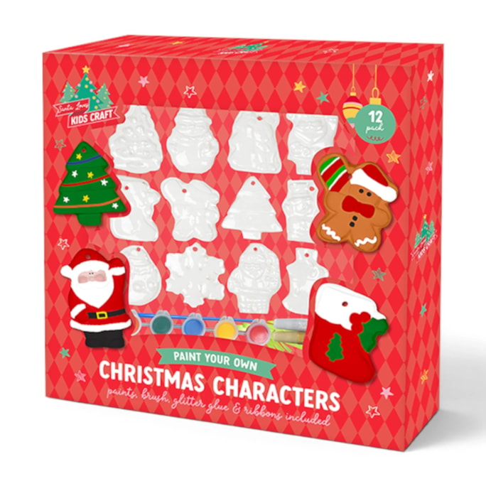 Wholesale Paint Your Own Christmas Characters 12pk | Wholesale Direct Wholesale Paint Your Own Christmas Characters 12pk | Wholesale Direct