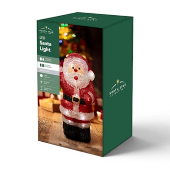 Wholesale LED Battery Operated Bright White Santa Light 29.5cm | Wholesale Direct Wholesale LED Battery Operated Bright White Santa Light 29.5cm | Wholesale Direct