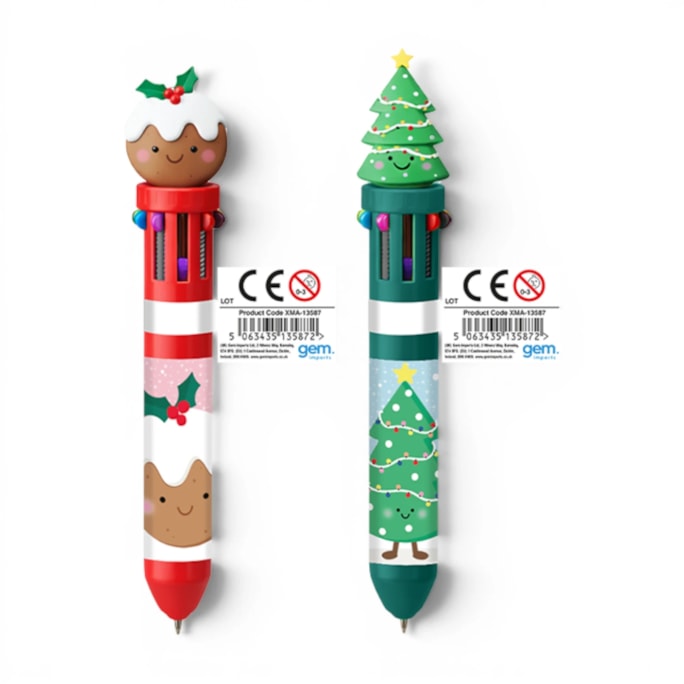 Wholesale Christmas Character 10 Colour Pen CDU | Wholesale Direct