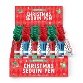 Wholesale Christmas Sequin Top 10 Colour Pen CDU | Wholesale Direct Wholesale Christmas Sequin Top 10 Colour Pen CDU | Wholesale Direct