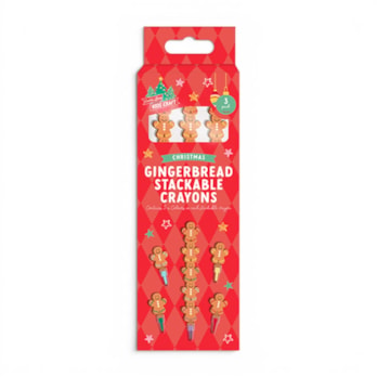 Wholesale Gingerbread Stackable Crayons 3pk | Wholesale Direct
