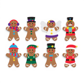 Wholesale Gingerbread Dress Up Decoration Kit 8pk | Wholesale Direct