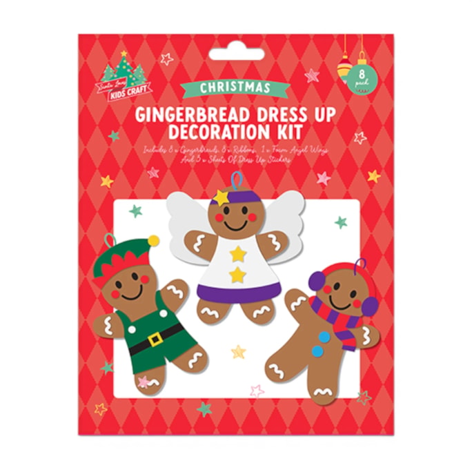 Wholesale Gingerbread Dress Up Decoration Kit 8pk | Wholesale Direct