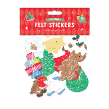 Wholesale Christmas Felt Stickers 80pk | Wholesale Direct